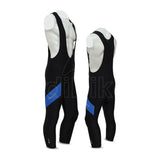 Men Cycling 3-4 BIB Short Black And Blue Panel