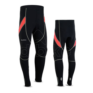 Men Cycling Trouser Orange Side Panel And Black