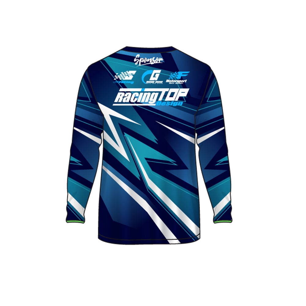 Men Cycling MTB Jersey Racing Factory NavyBlue