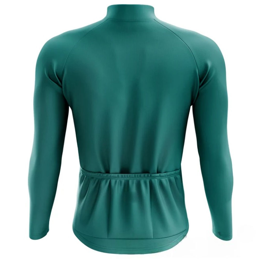 Men Cycling Jersey Full Sleeves Green