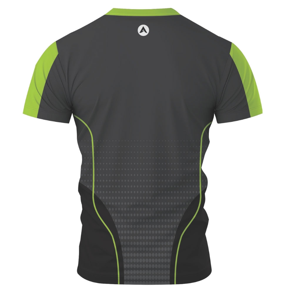 Men Cycling Tee Shirt Half Sleeves Black/Green