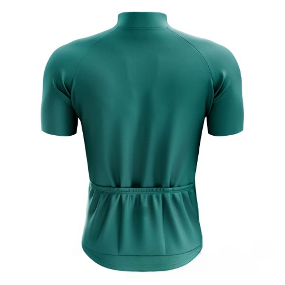 Men Cycling Jersey Half Sleeves Green