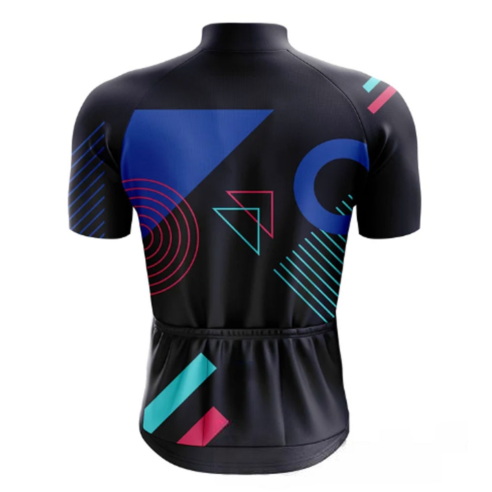 Men Cycling Jersey Half Sleeves Black With Matrix Ride Design