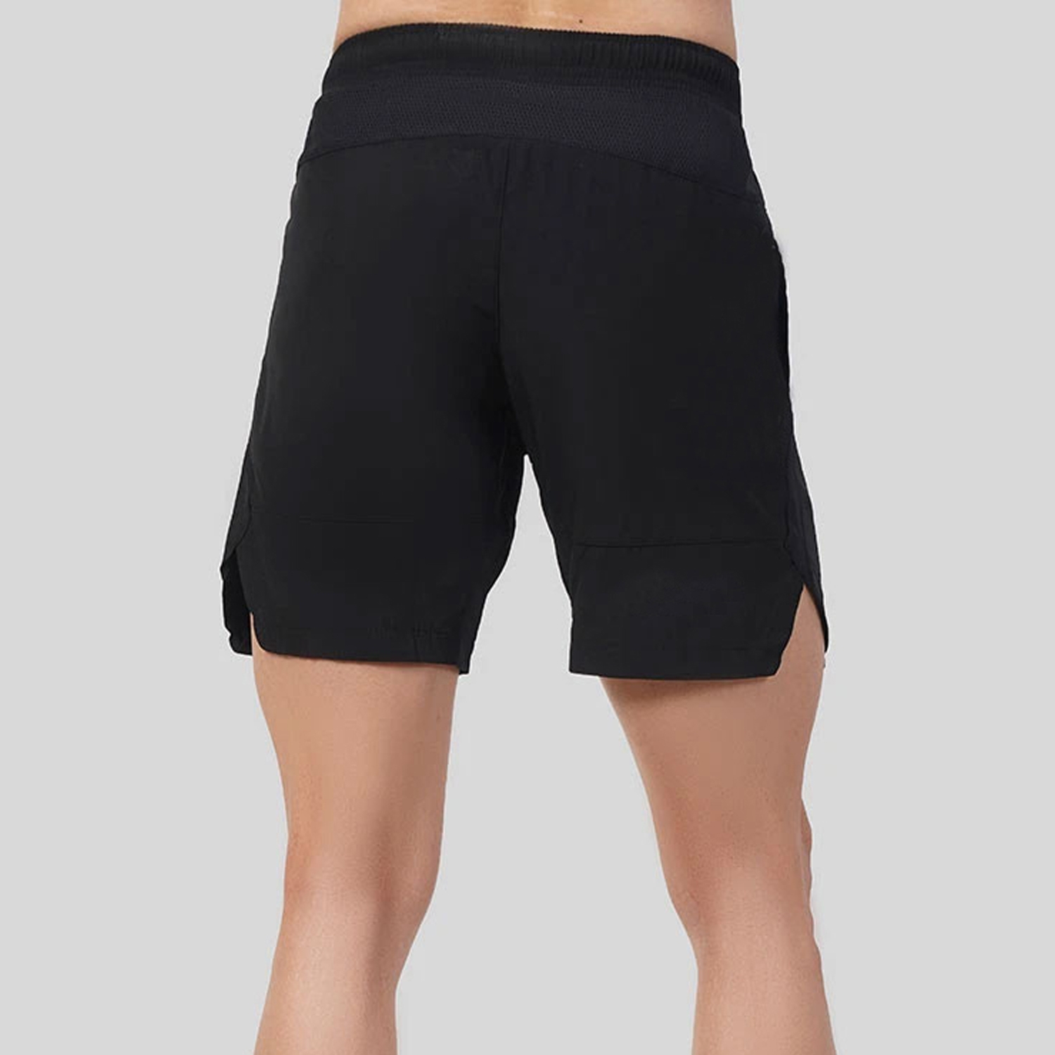 Active Edge Men Gym Fitness Short Black With Mesh Panel