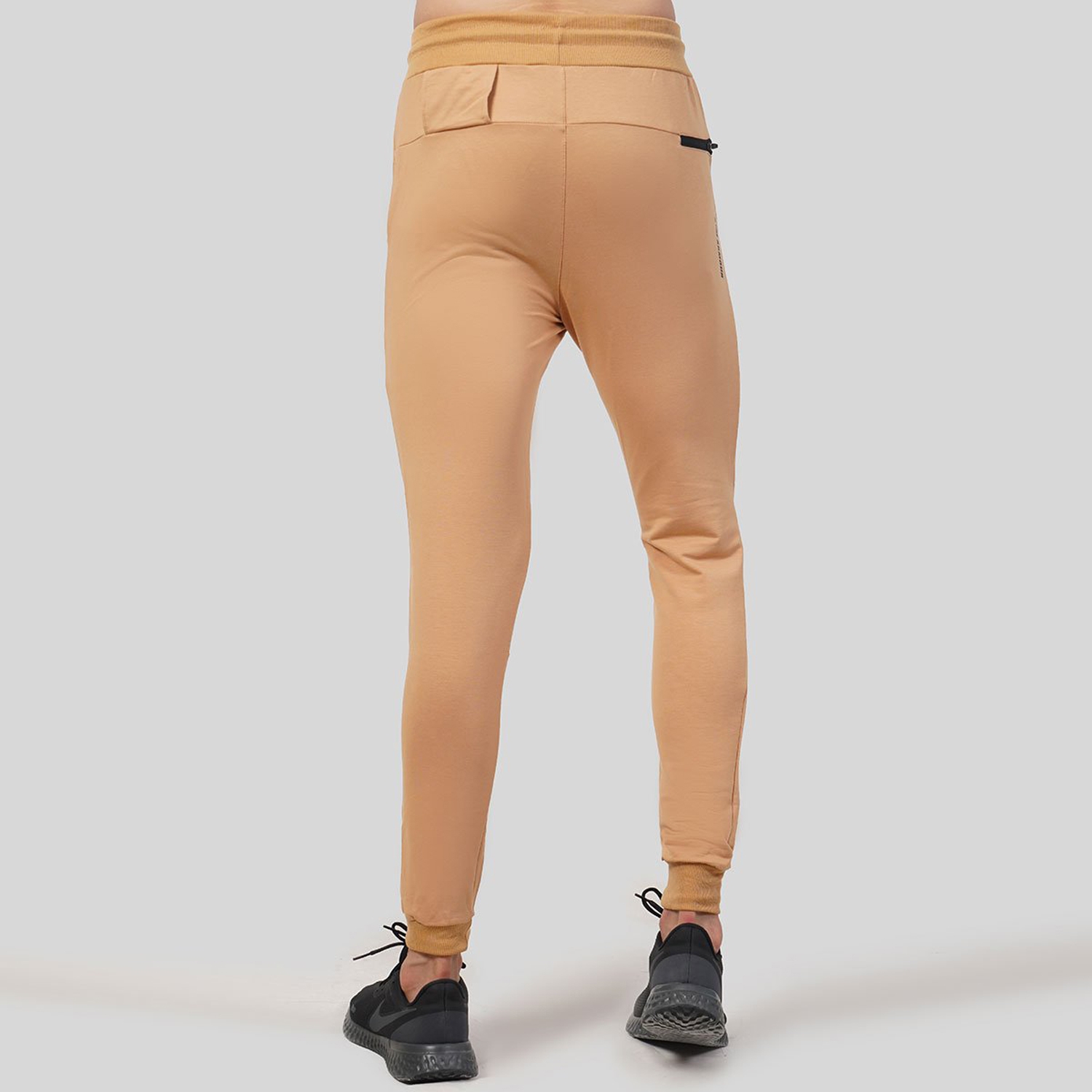 Men Gym Fitness Jogger Tan With Back Pocket