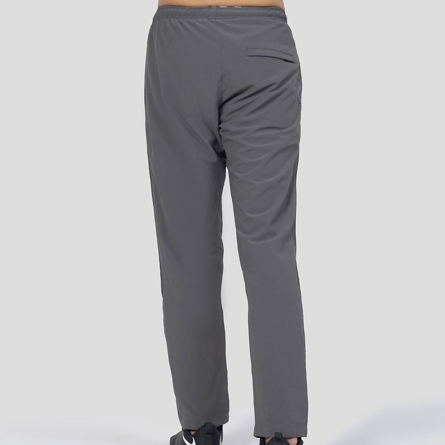 Men Gym Fitness Trouser Grey With Black Strip at Bottom