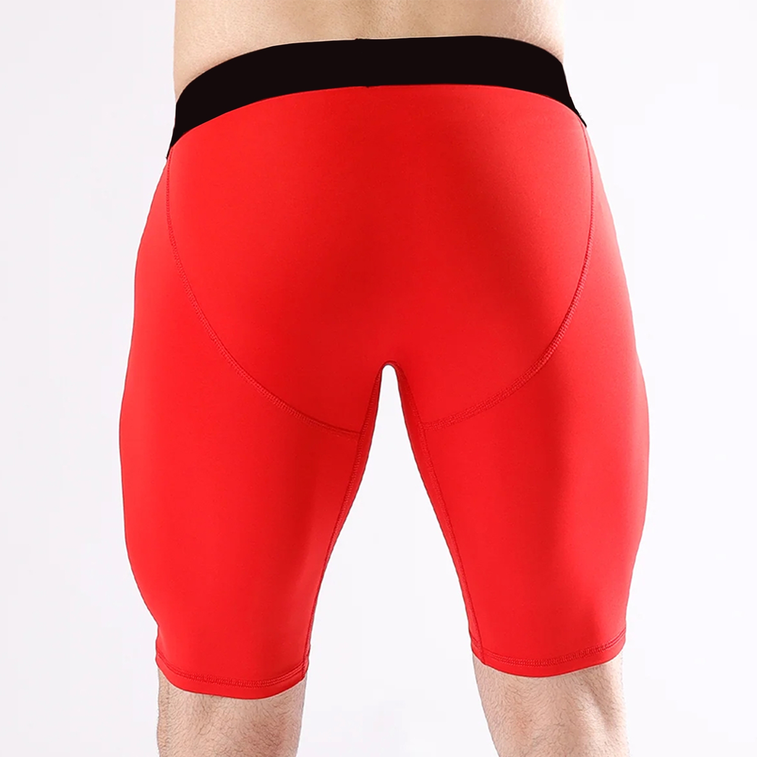 Core Compress Men Gym Fitness Compression Short Red