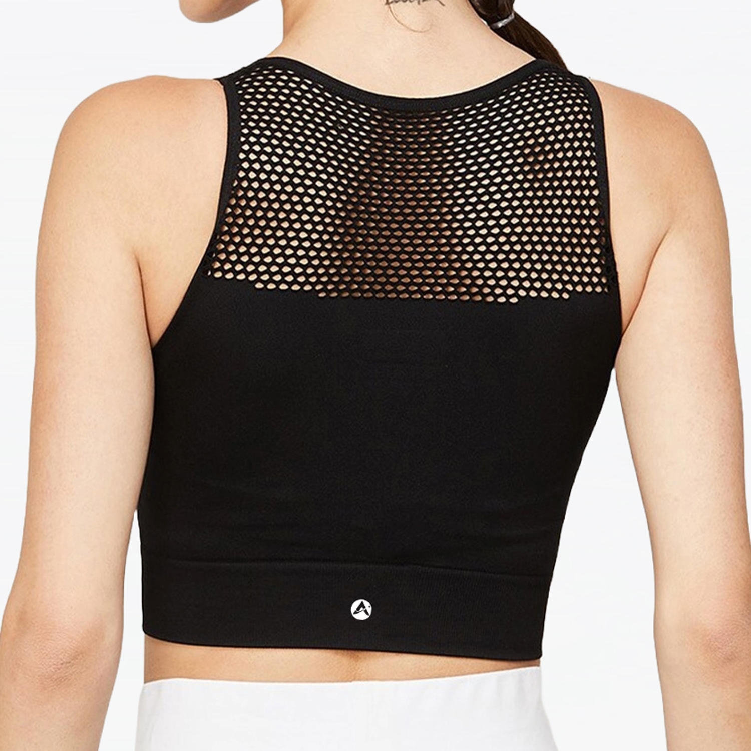 Eco Flex Women Sports Bra With Mesh Panel