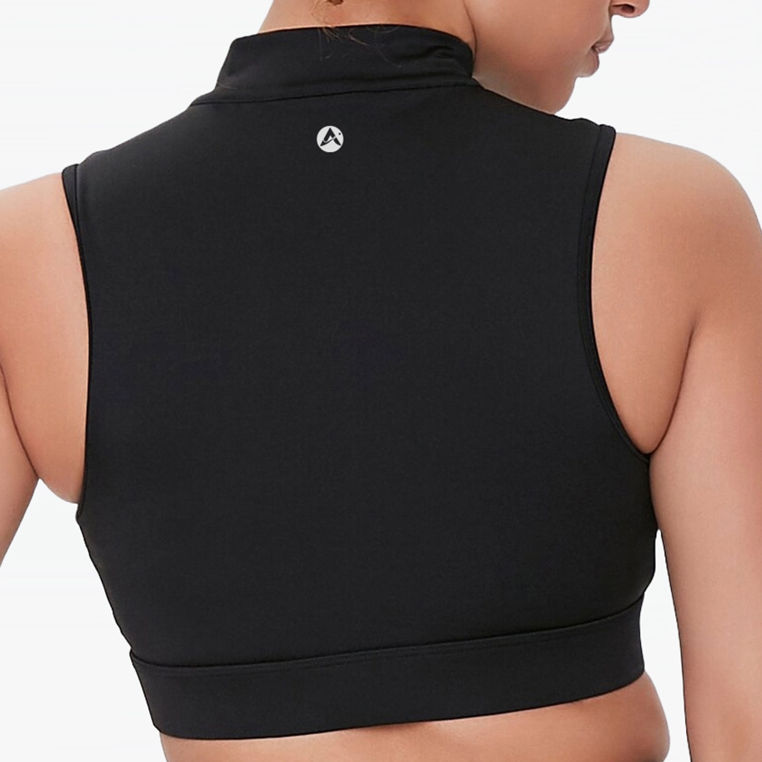 Elegant Women Zip-up Sports Bra