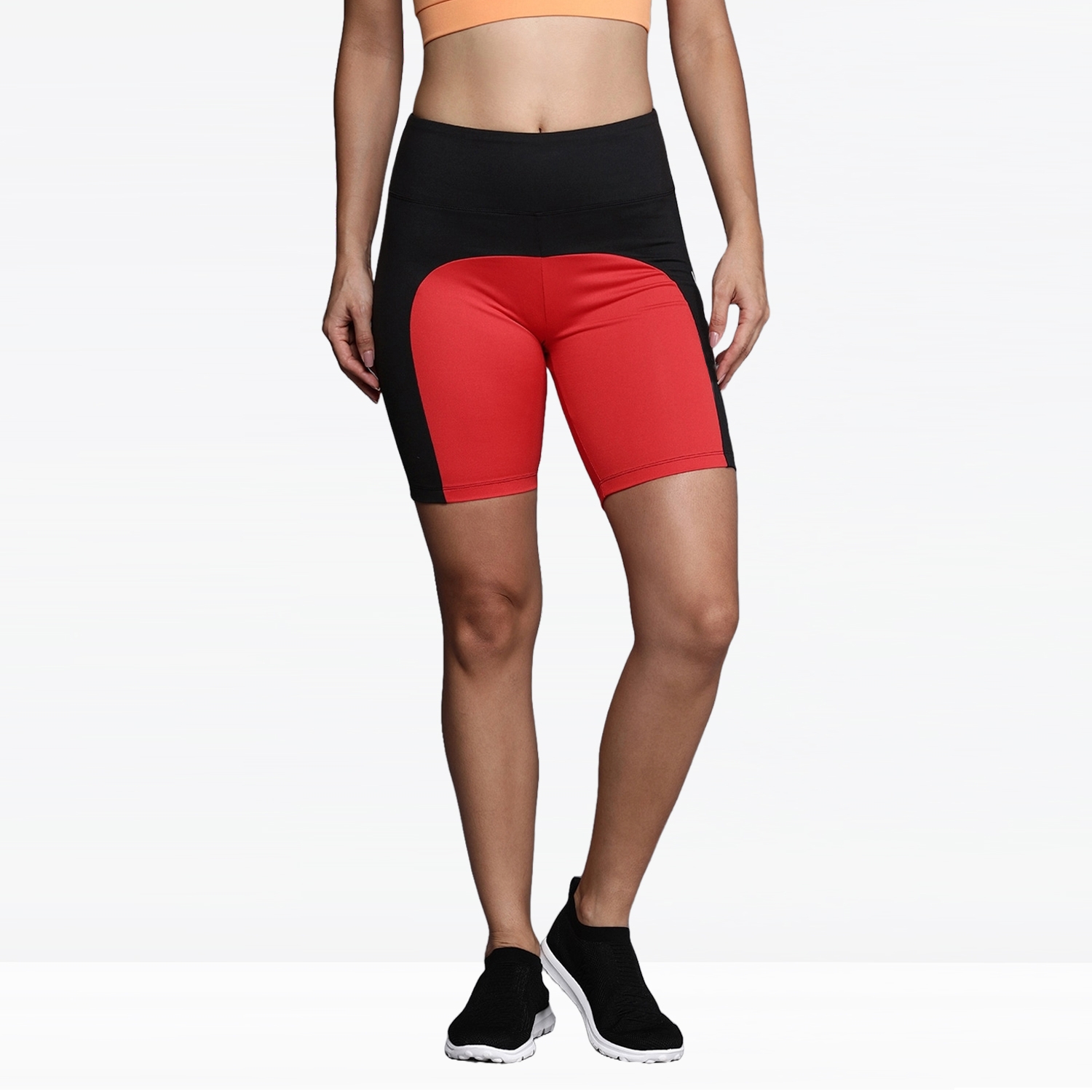 Women Gym Fitness Short Black/Red