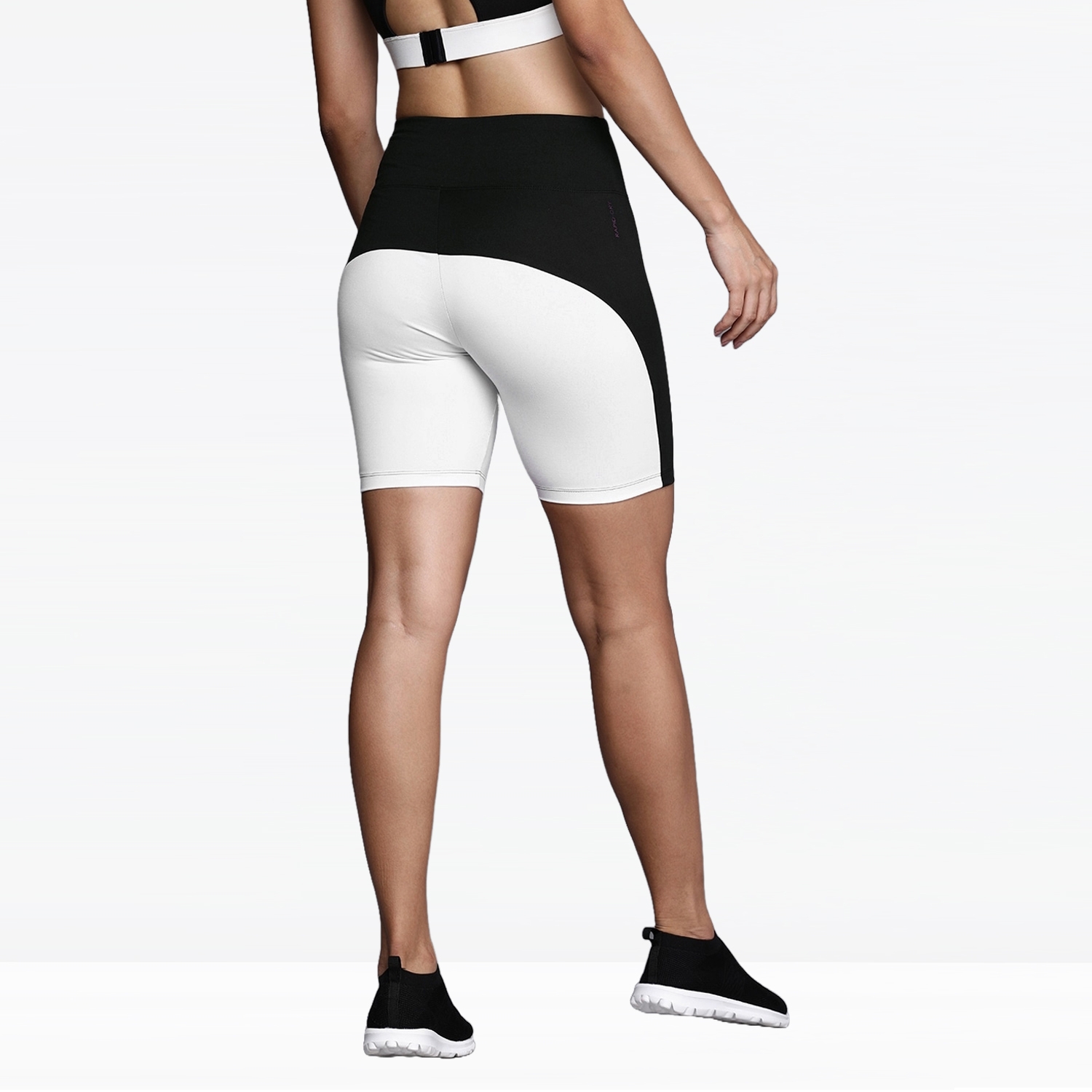 Women Gym Fitness Short Black/White