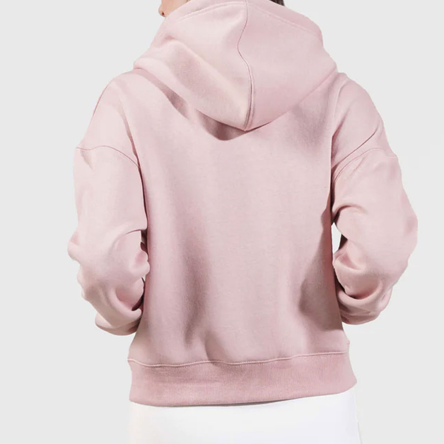 Femme Fit Women Gym Fitness Hooded Jacket Light Pink