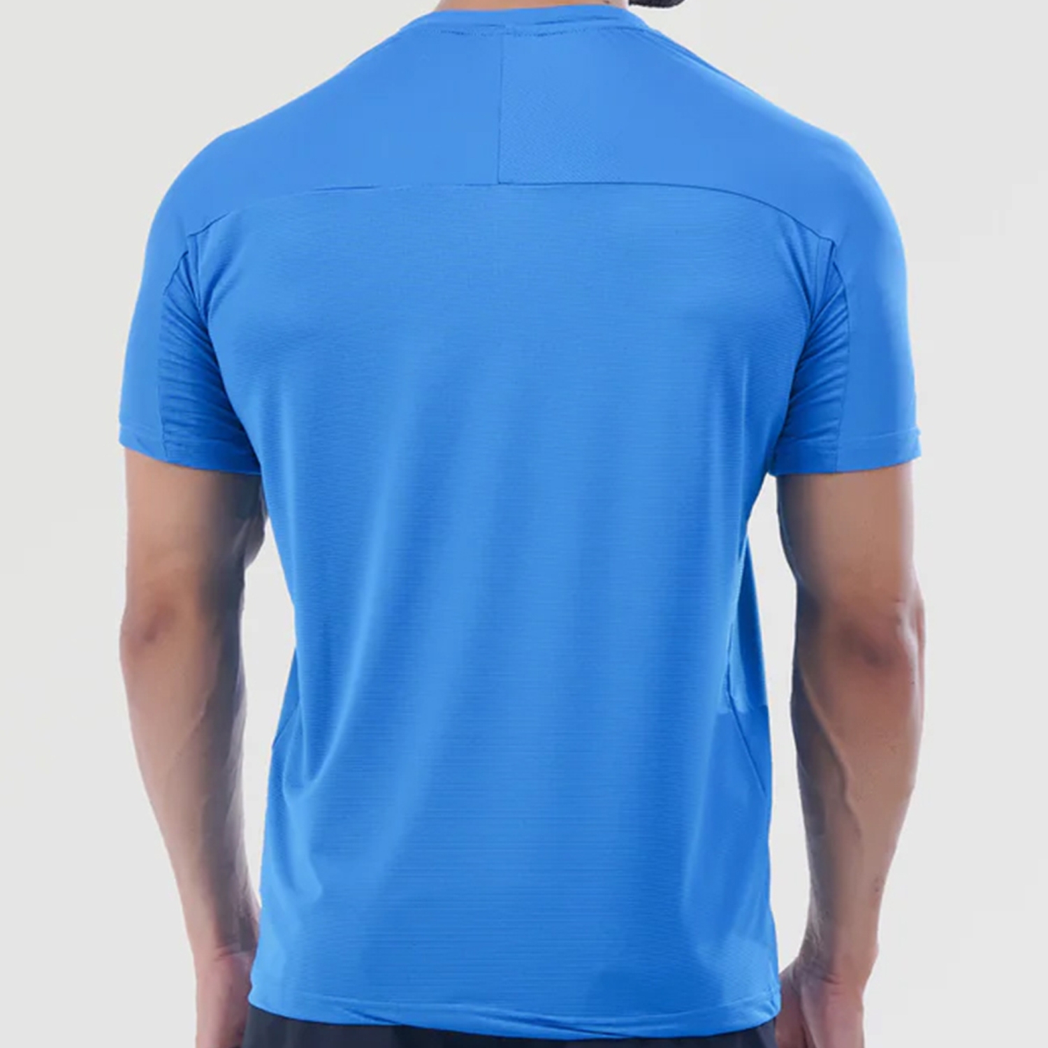 Men Gym Flex Fit Shirt Half Sleeves Royal Blue