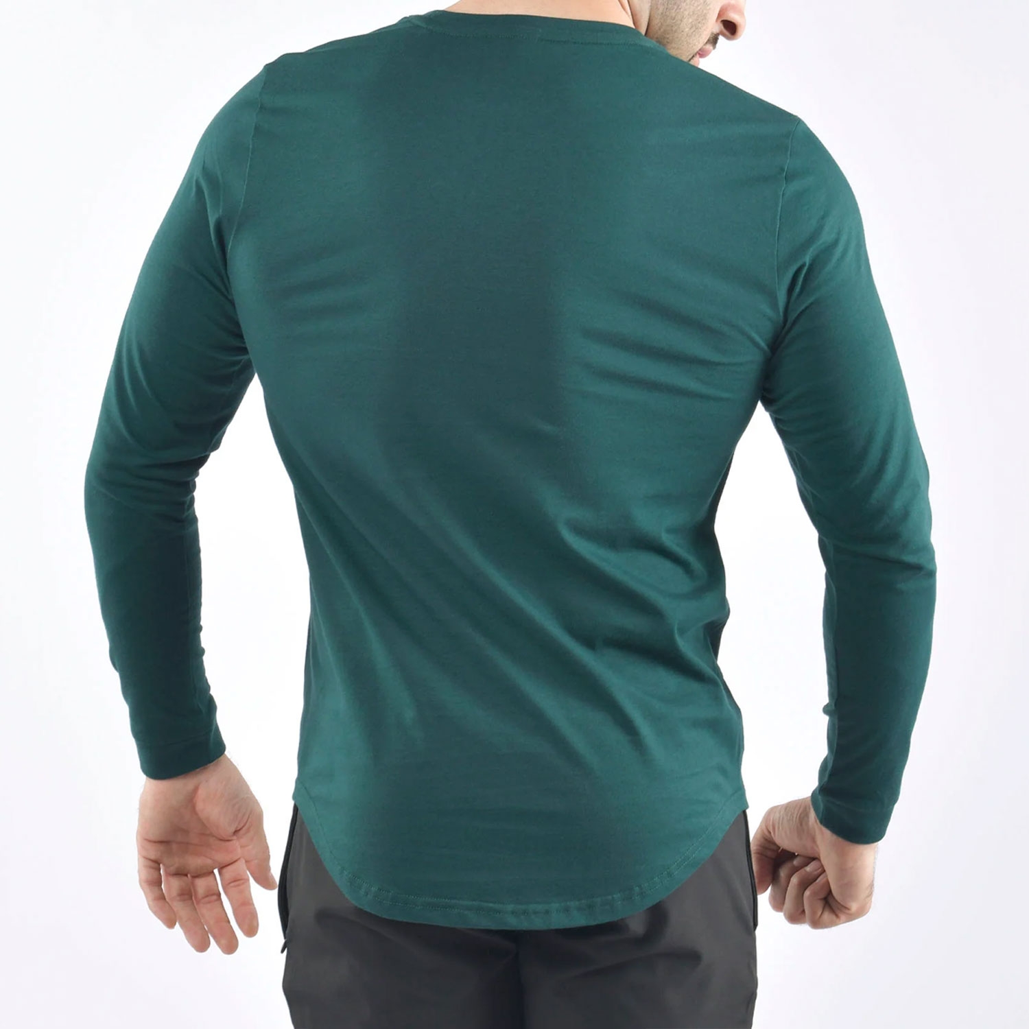 Men Gym Body Beast Shirt Full Sleeves Green