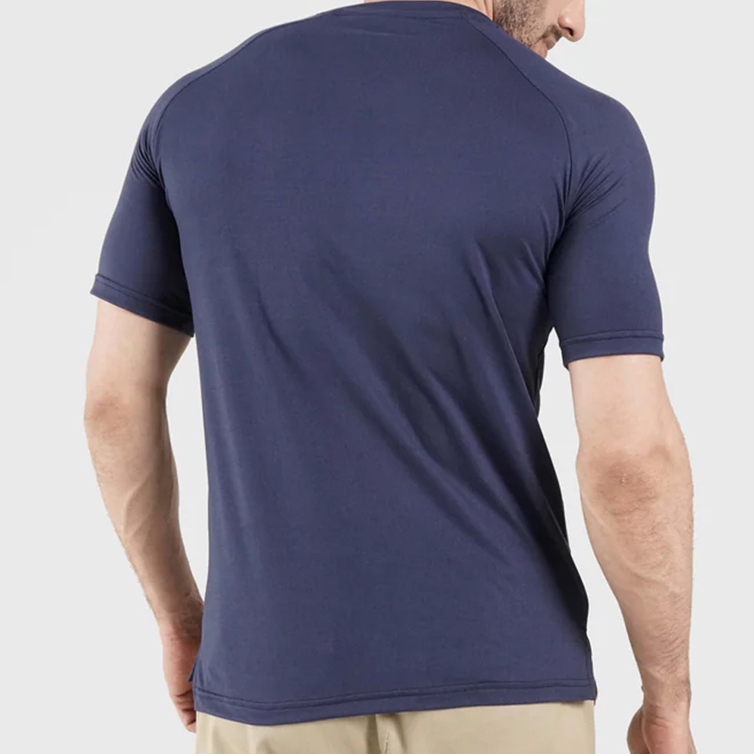 Men Gym Peak Power Shirt Half Sleeves Purple