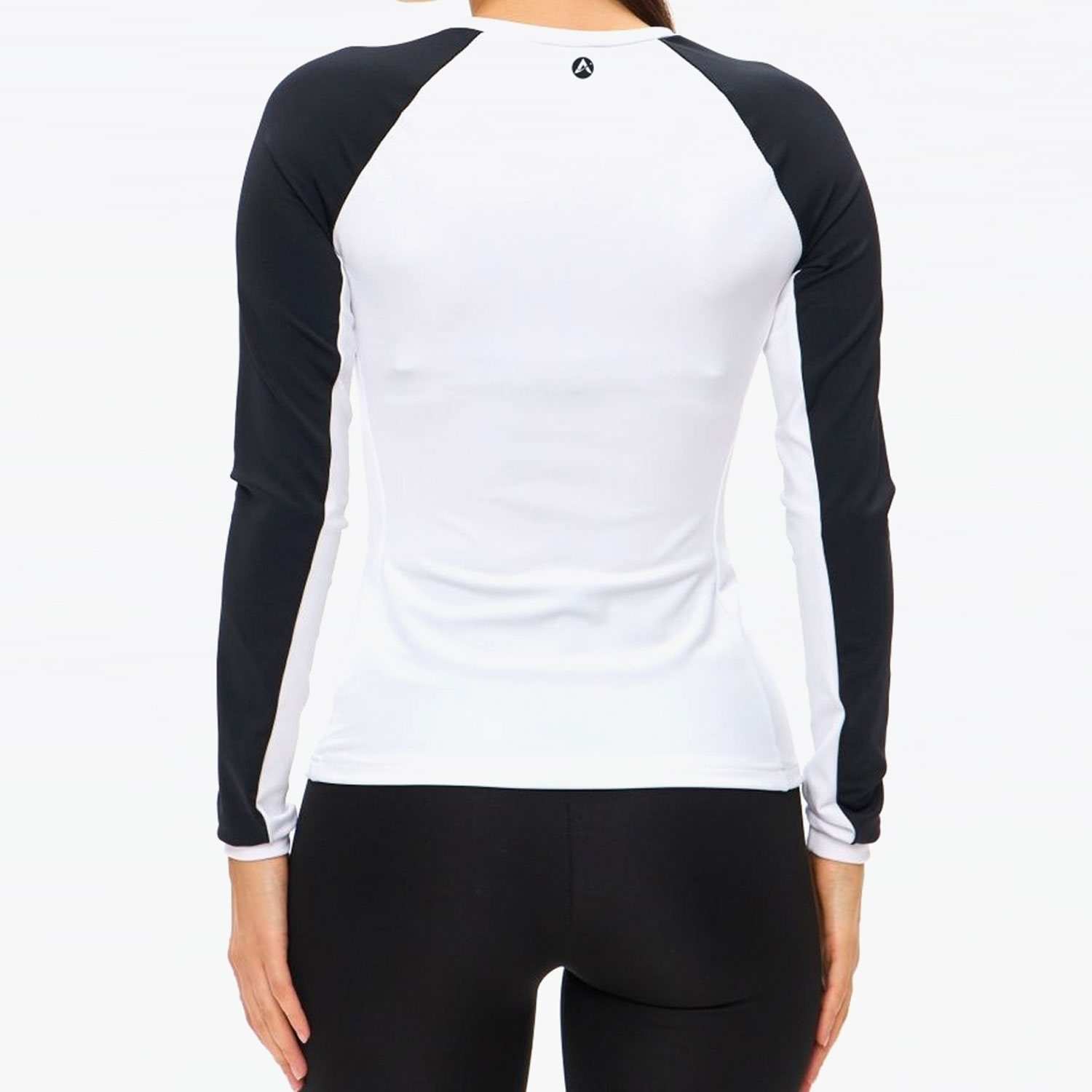 Women Easy Fit Gym Shirt Black/White