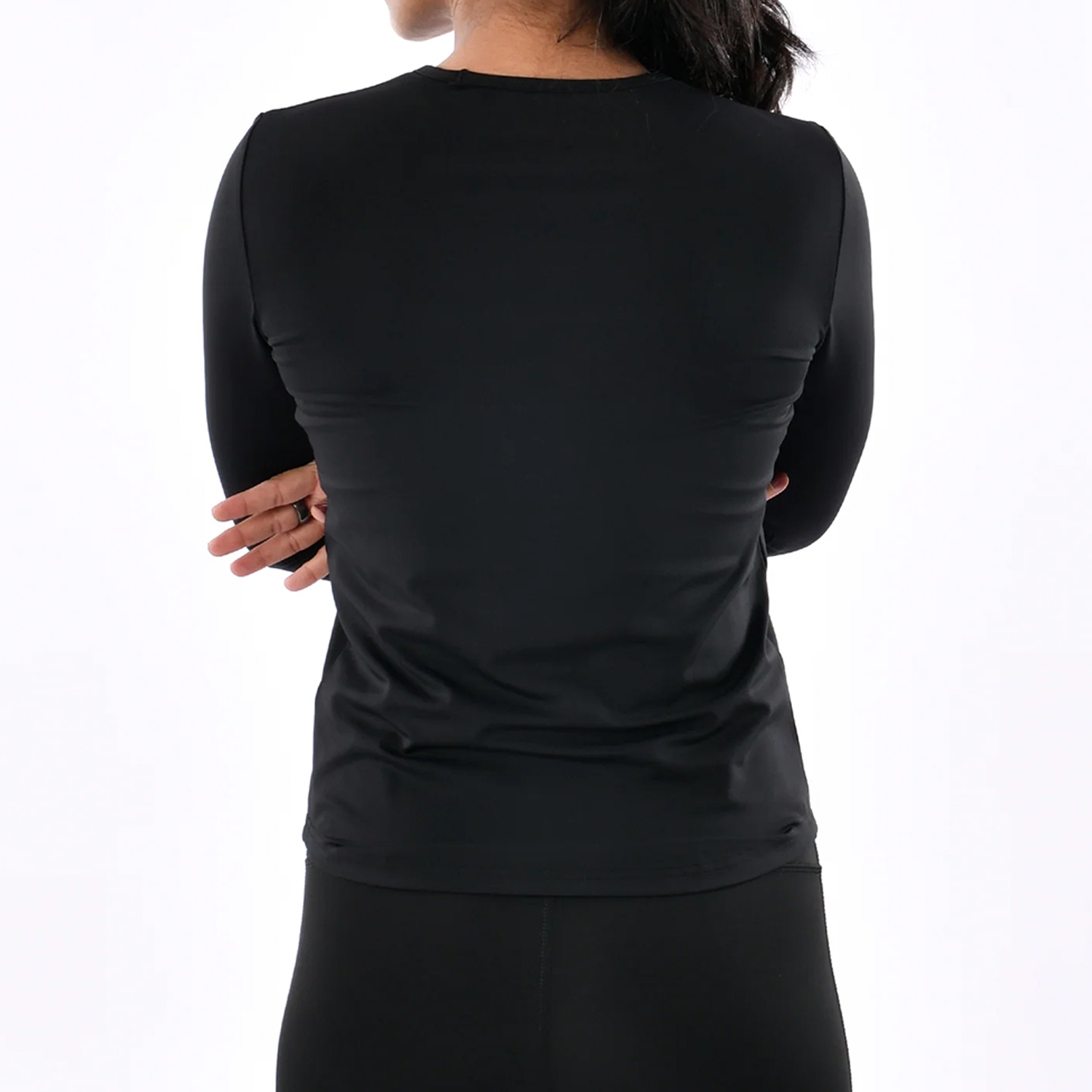 Eco-Friendly Women Gym Shirt Full Sleeves Black