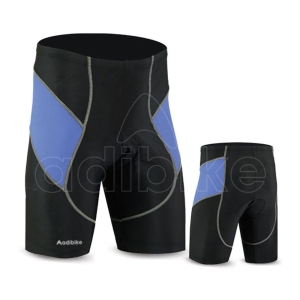 Men Cycling Padded Shorts Black/Blue With White Lining