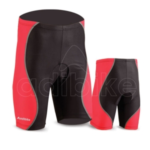 Men Cycling Padded Shorts Red/Brown