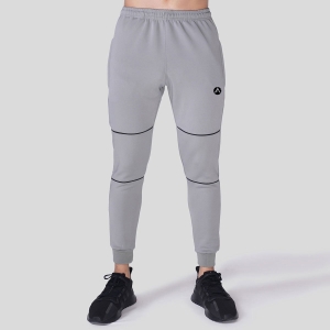 Men Gym Fitness Trouser Light Grey With Black Lining